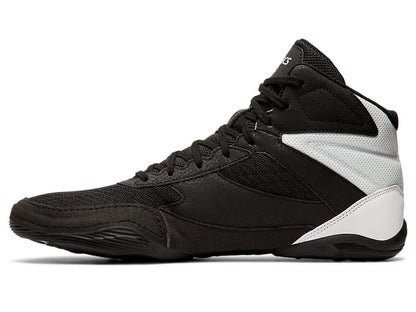 ASICS Men's Matflex 6 Wrestling Shoes, 6.5, Black/Silver