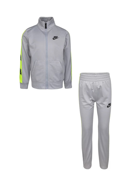 Nike Kids Baby Boy's Logo Jacket and Pants Track Set Light Smoke Grey 2T Toddler