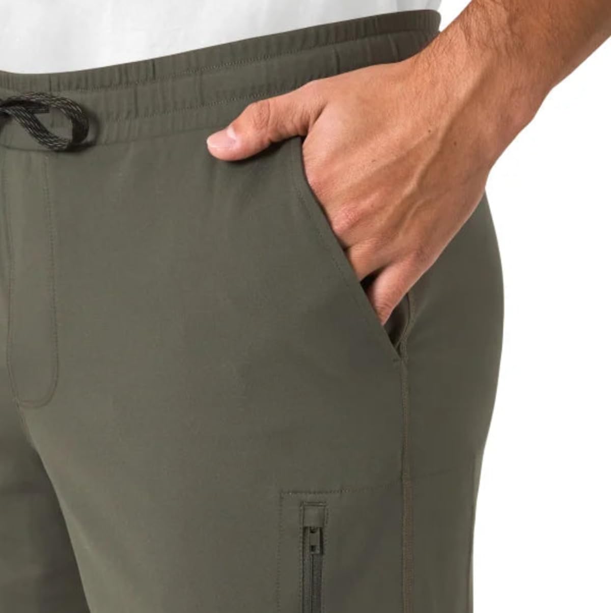 Mondetta Outdoor Project Men's Performance Active Short with Pockets (US, Alpha, Small, Regular, Regular, Green)