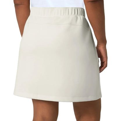 Mondetta Women's High Waisted Moisture Wicking Athletic Skort (US, Alpha, X-Large, Regular, Regular, White)