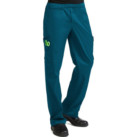 Med Couture Men's 'MC2' Cargo Pocket Scrub Pant, Caribbean, X-Small Tall