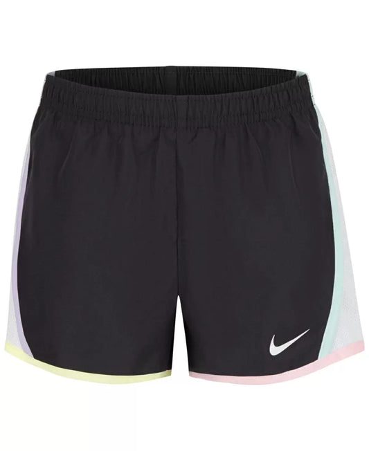 Nike Little Girls Dri FIT Printed Tempo Running Shorts (B(327358-G5S)/W, 6 Years)