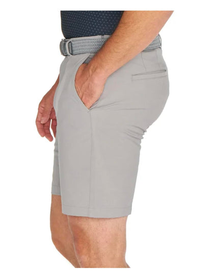 Greg Norman Men's Performance Stretch Golf Short (US, Numeric, 32, Regular, Regular, Gray)