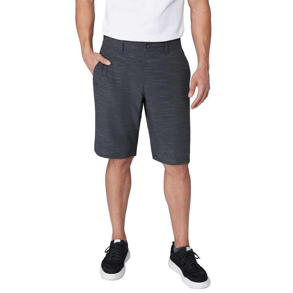 Hang Ten Men's Shorts Hybrid Series - Daybreak in Black | Daybreak, 32