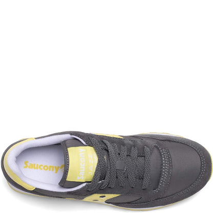 Saucony Women's Jazz Lowpro Sneaker, Grey/Yellow,5 M US