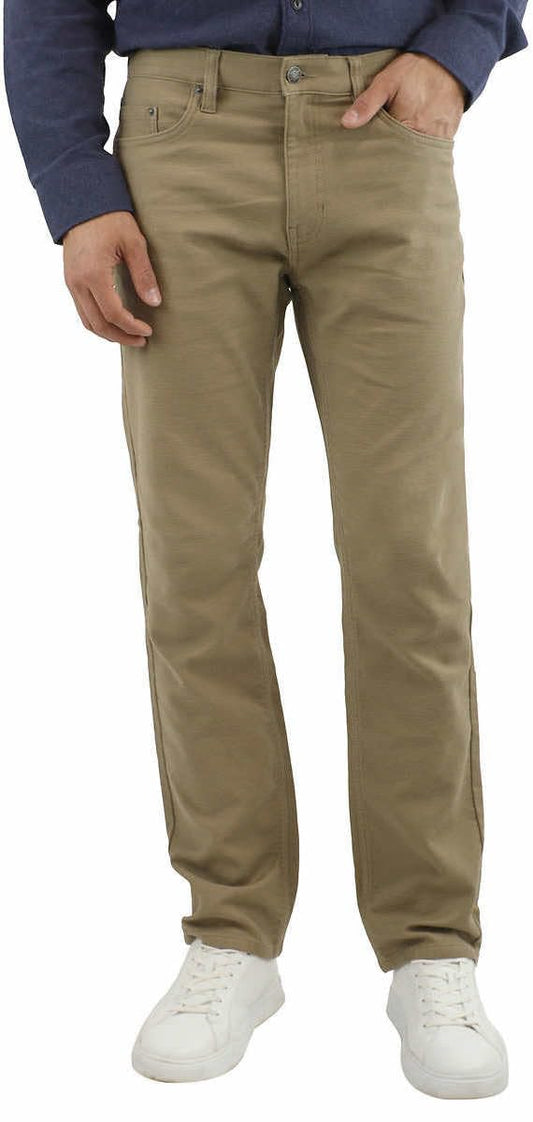Jachs New York Mens Mid-Weight 5 Pocket Stretch Pant ( 36/ 34,  Regular, Tan)