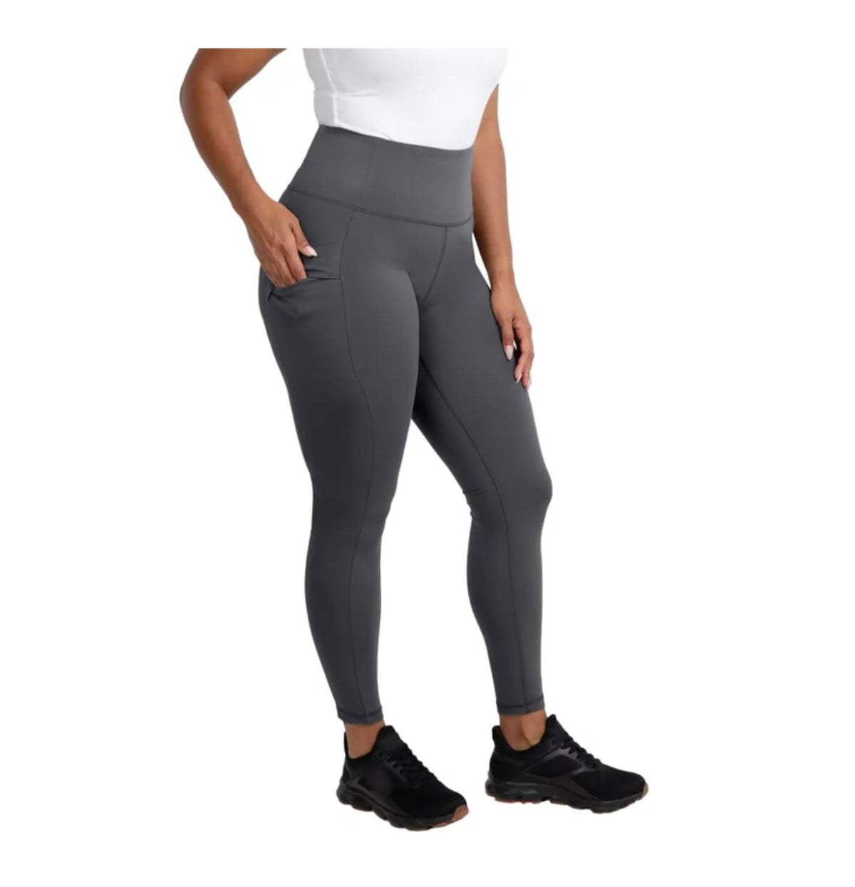 Spyder Active Women's Legging Pant with Envelope Pockets (US, Alpha, X-Large, Regular, Regular, Gray, X-Large)