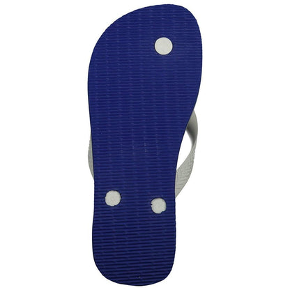 Havaianas Brasil Logo Unisex Flip Flops - Marine Blue - 9/10W 8M