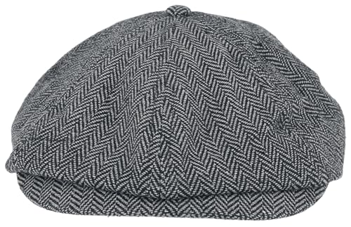 Brixton Brood Snap Cap Grey/Black MD (7 1/4)
