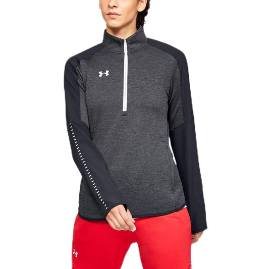 Under Armour Women's UA Knit Warm-Up Â½ Zip XS Black