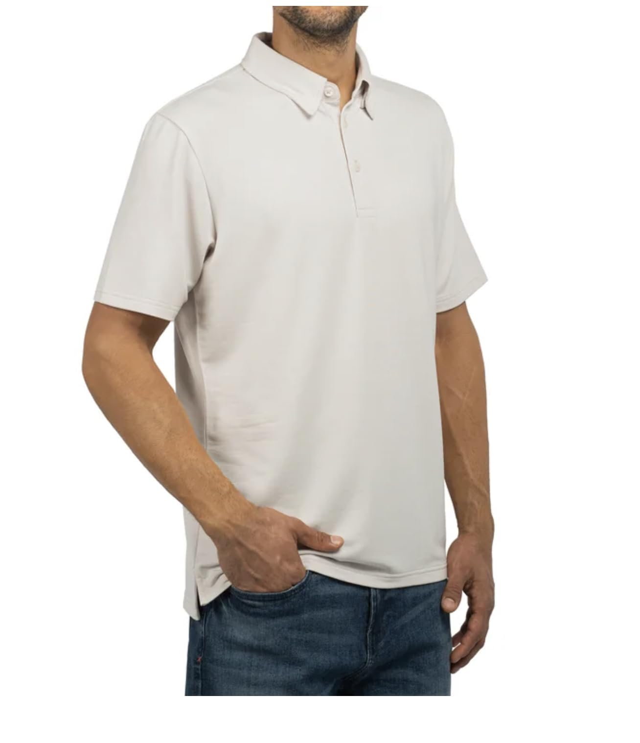 Jachs New York Men's Short Sleeve Classic Fit Polo Shirt (US, Alpha, X-Large, Regular, Regular, Tan)