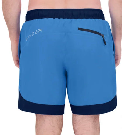 Spyder Men's UPF 30+ Breathable Comfort Stretch Swim Short (US, Alpha, XX-Large, Regular, Regular, Blue)