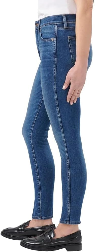 KIRKLAND Signature Women's High-Rise Skinny Jeans (US, Numeric, 14, Regular, Regular, Blue)