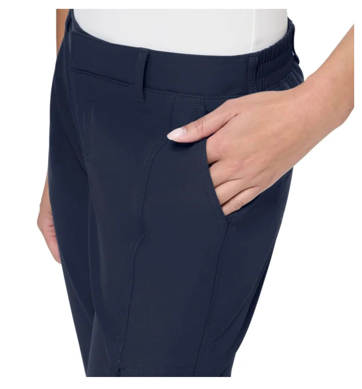 KIRKLAND Signature Women's Travel Pant (US, Numeric, 14, Regular, Regular, Navy (Blue))