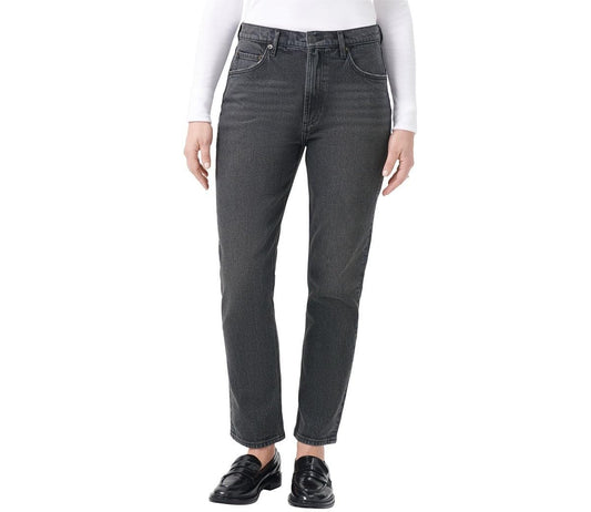Kirkland Signature Women's High-Rise Straight Leg Jean (Black, 6x28)