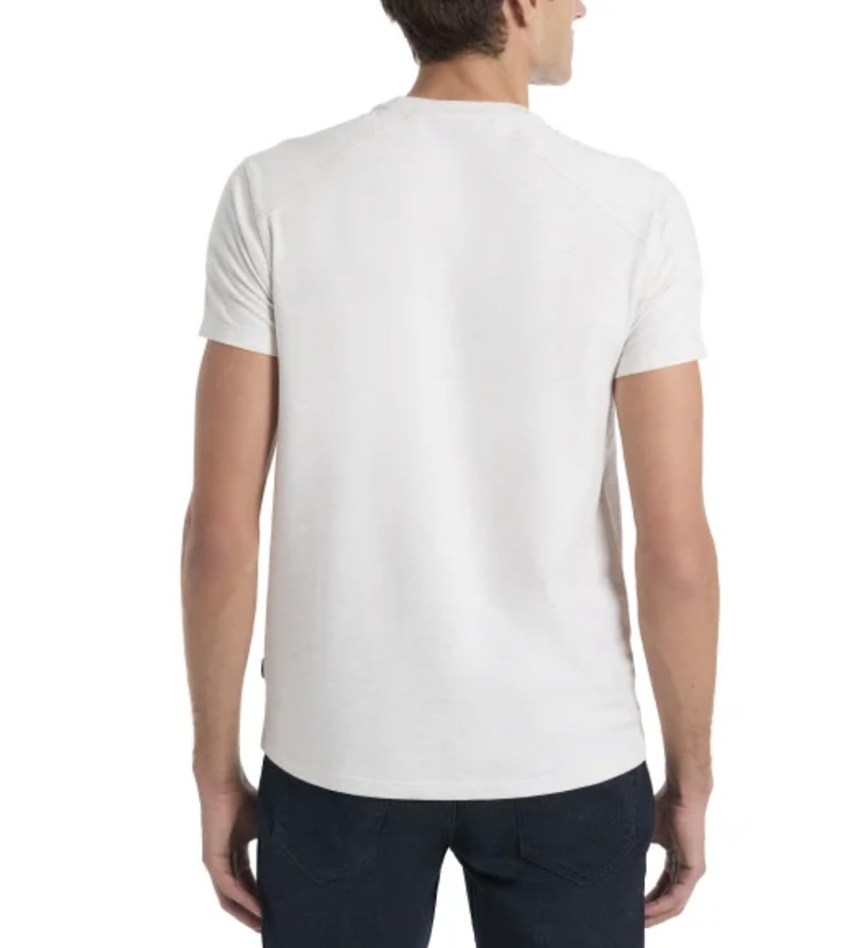 Kenneth Cole New York Men's Short Sleeve Dress T-Shirt (US, Alpha, Medium, Regular, Regular, Light Gray)