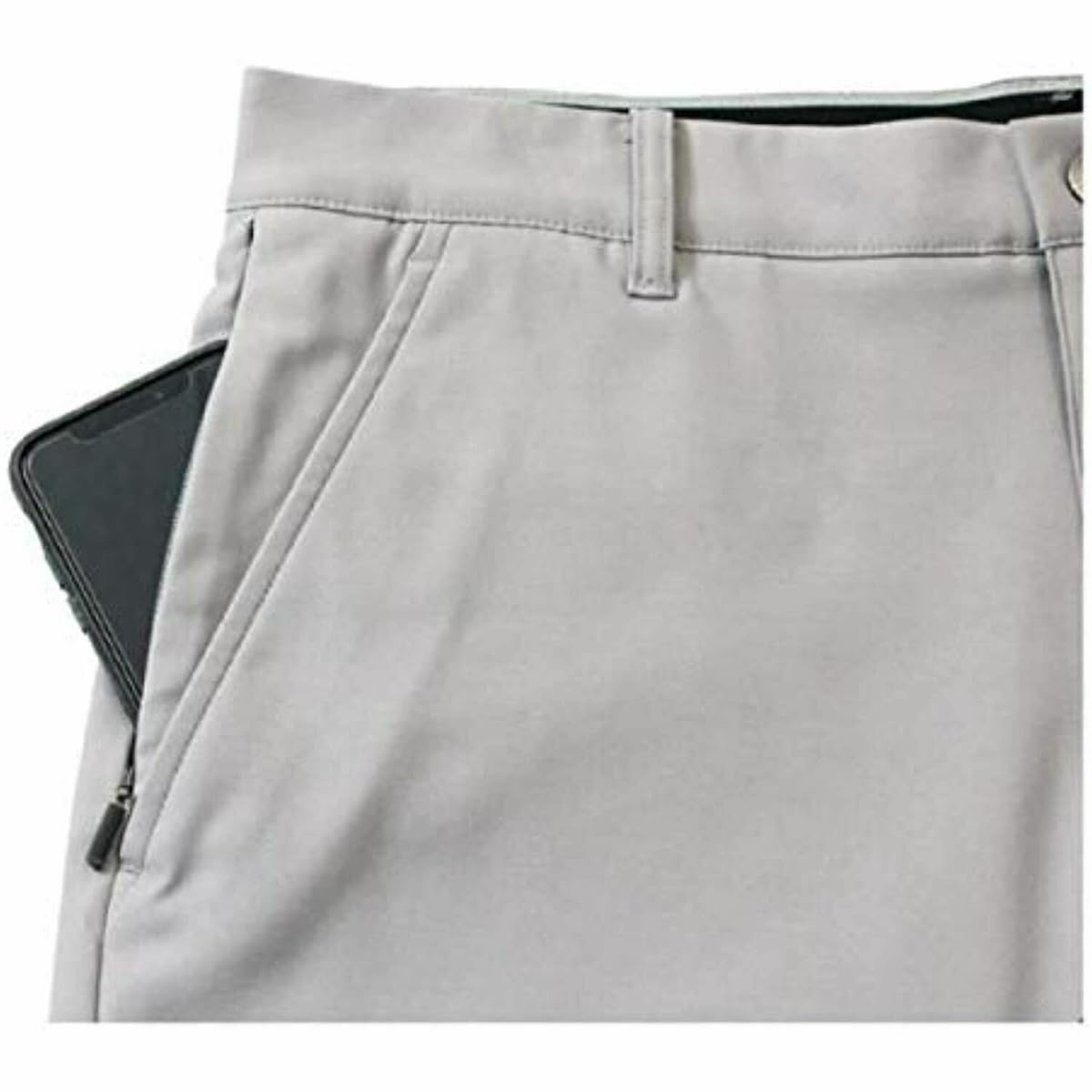 KIRKLAND Signature Men's Moisture Wicking Stretch Performance Short with Comfort Waistband (US, Numeric, 34, Regular, Regular, Gray)
