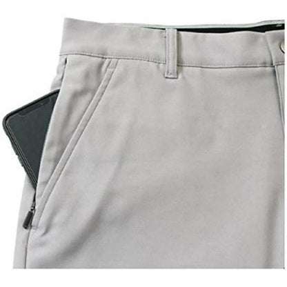 KIRKLAND Signature Men's Moisture Wicking Stretch Performance Short with Comfort Waistband (US, Numeric, 34, Regular, Regular, Gray)