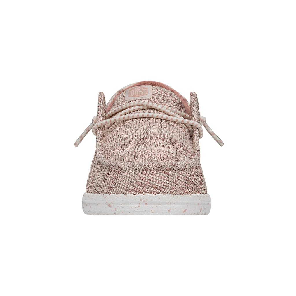 HEYDUDE Wendy Sport Mesh Loafers for Kids Girls Textile Upper Two-Eyelet Lace Closure Slip-on Style