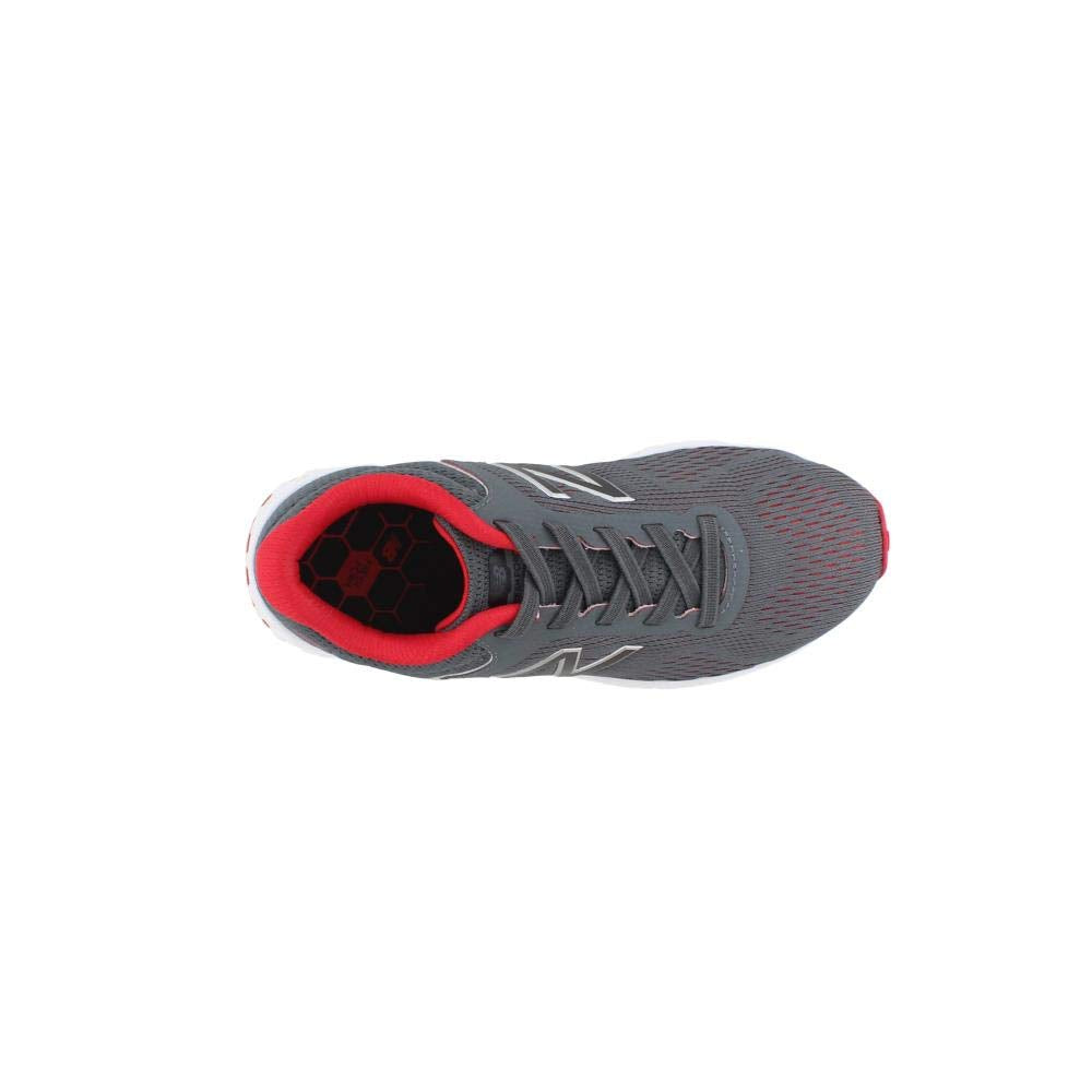 New Balance Kid's Fresh Foam Arishi V2 Bungee Running Shoe, Gunmetal/Energy Red, 2 Wide Infant