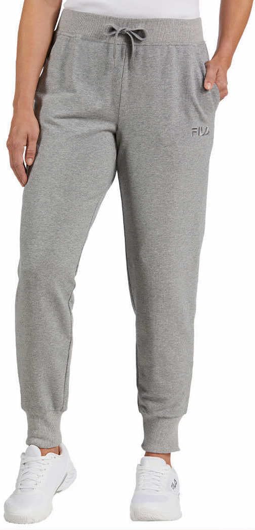 Fila Womens French Terry Jogger (US, Alpha, XX-Large, Regular, Regular, Grey Heather Tonal)