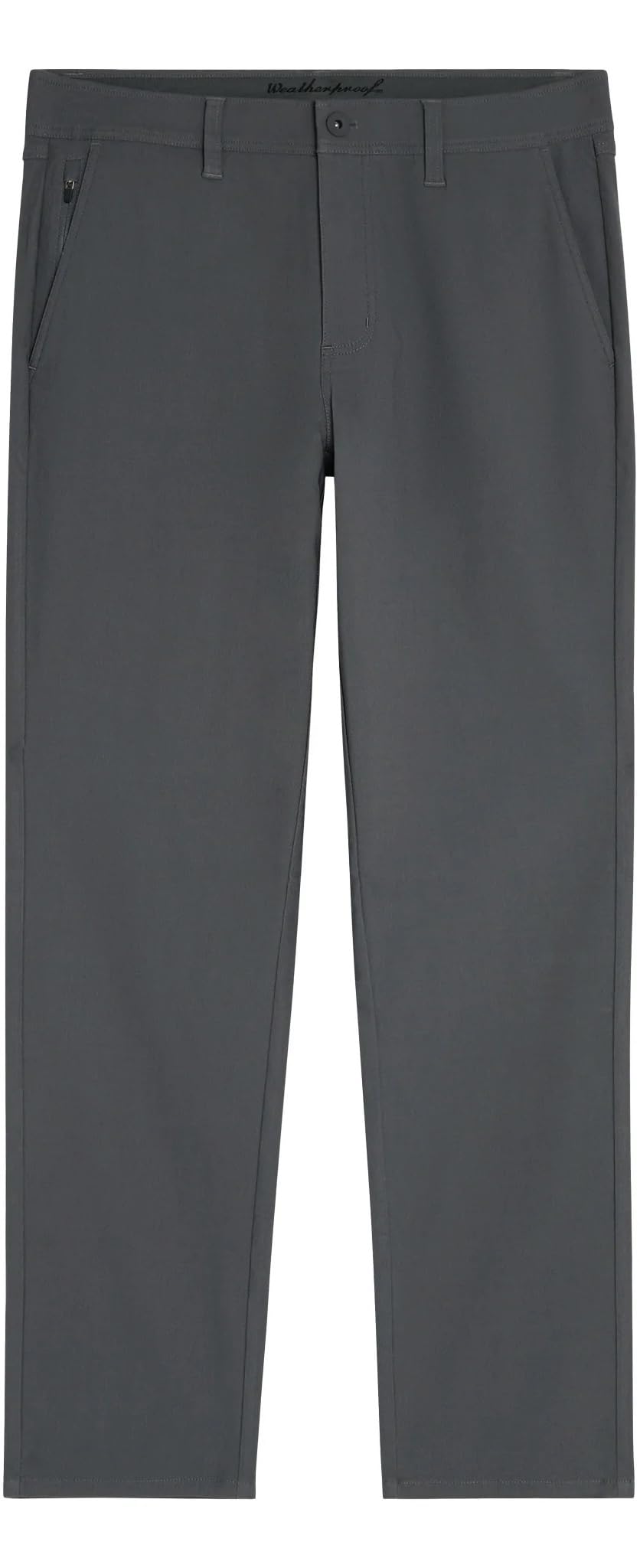Weatherproof Vintage Men's Water Resistant Active Stretch Straight Fit Tech Pant (US, Waist Inseam, 38, 34, Regular, Regular, Gray)