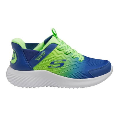 Skechers Kids Girls Microspec Advance Sneaker, Light Grey/Multi, 12 Little Kid