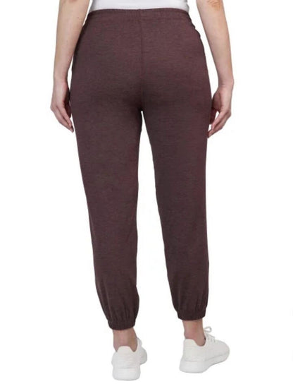 KIRKLAND Signature Women's Moisture Wicking Lightweight Jogger Pant with Pockets (US, Alpha, X-Large, Regular, Regular, Mahogany (Red))