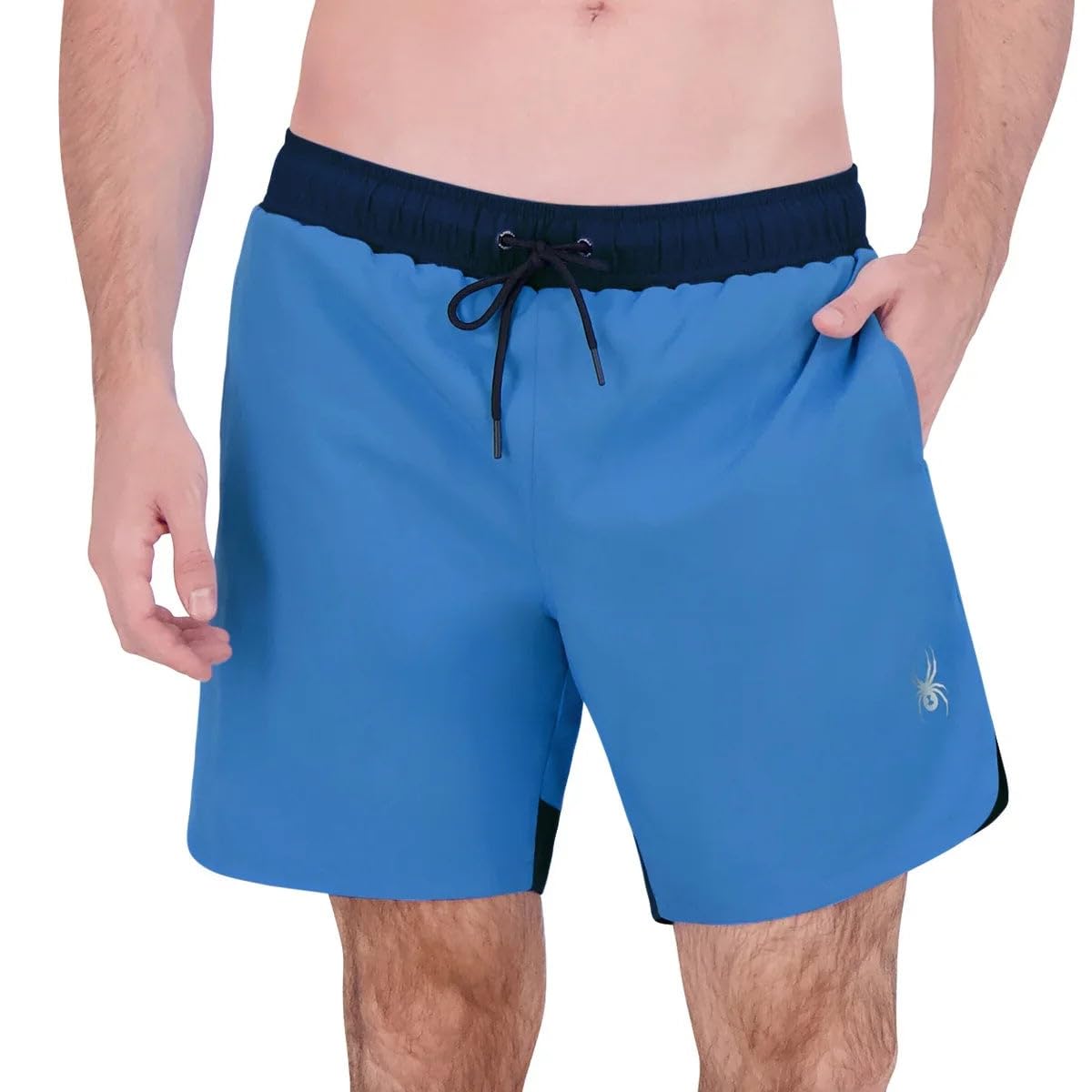 Spyder Men's UPF 30+ Breathable Comfort Stretch Swim Short (US, Alpha, XX-Large, Regular, Regular, Blue)