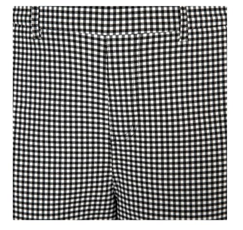 Mario Serrani Women's Slim Fit Pull On Capri Pant (US, Alpha, X-Large, Regular, Regular, Multi (Black/White Gingham))