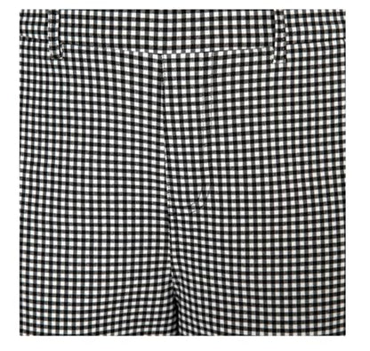 Mario Serrani Women's Slim Fit Pull On Capri Pant (US, Alpha, X-Large, Regular, Regular, Multi (Black/White Gingham))