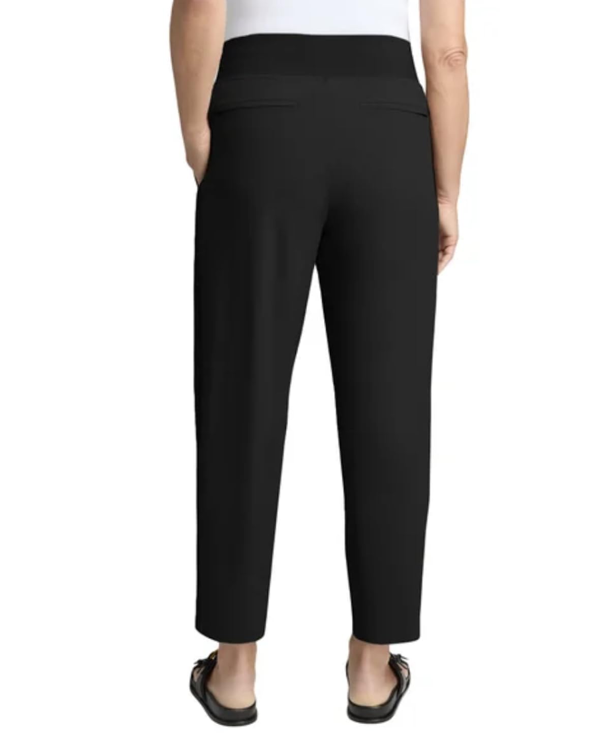 KIRKLAND Signature Women's Quick Dry Stretch Pull On Ankle Pant (US, Alpha, X-Large, Regular, Regular, Black)