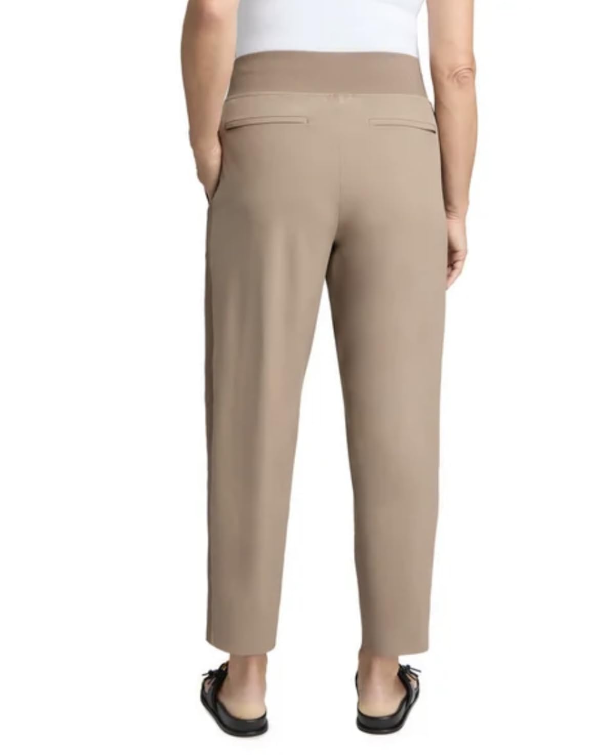 KIRKLAND Signature Women's Quick Dry Stretch Pull On Ankle Pant (US, Alpha, X-Large, Regular, Regular, Tan)