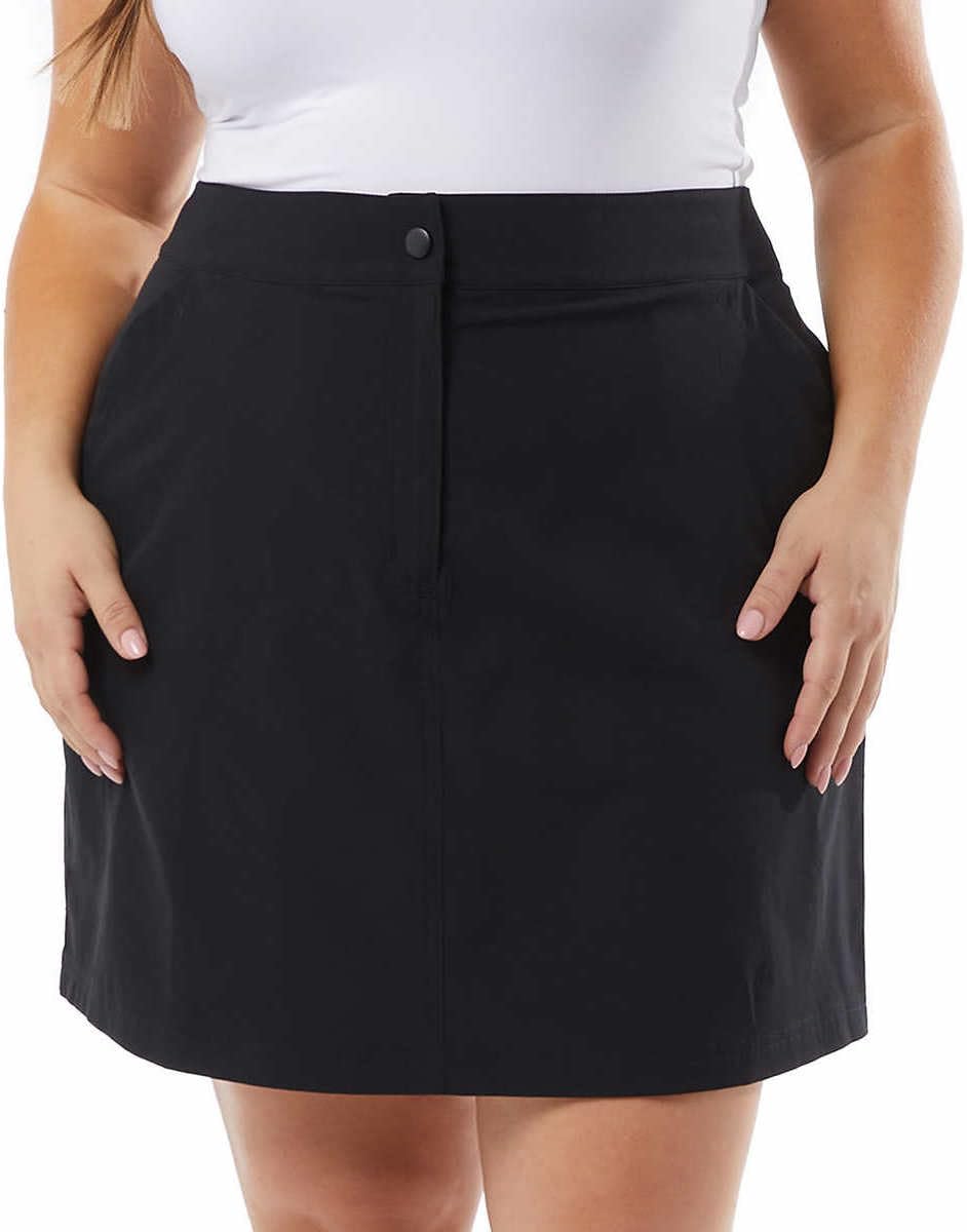 32 Degrees Cool Womens Lightweight Tech Skort (US, Alpha, X-Large, Regular, Regular, Black)