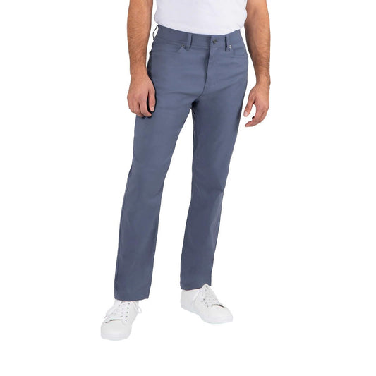 Gerry Men's Tech 5 Pocket Stretch Fabric Comfort Waistband Pant (Blue,32x29)