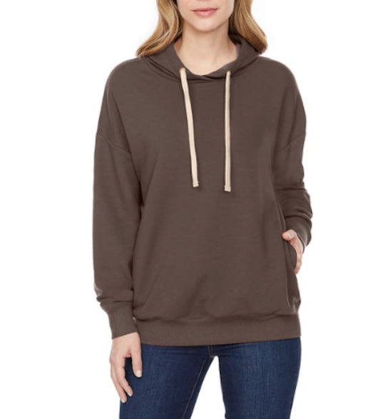 Buffalo David Bitton Women's Pullover Hoodie with Side Pockets XXL Moccachino