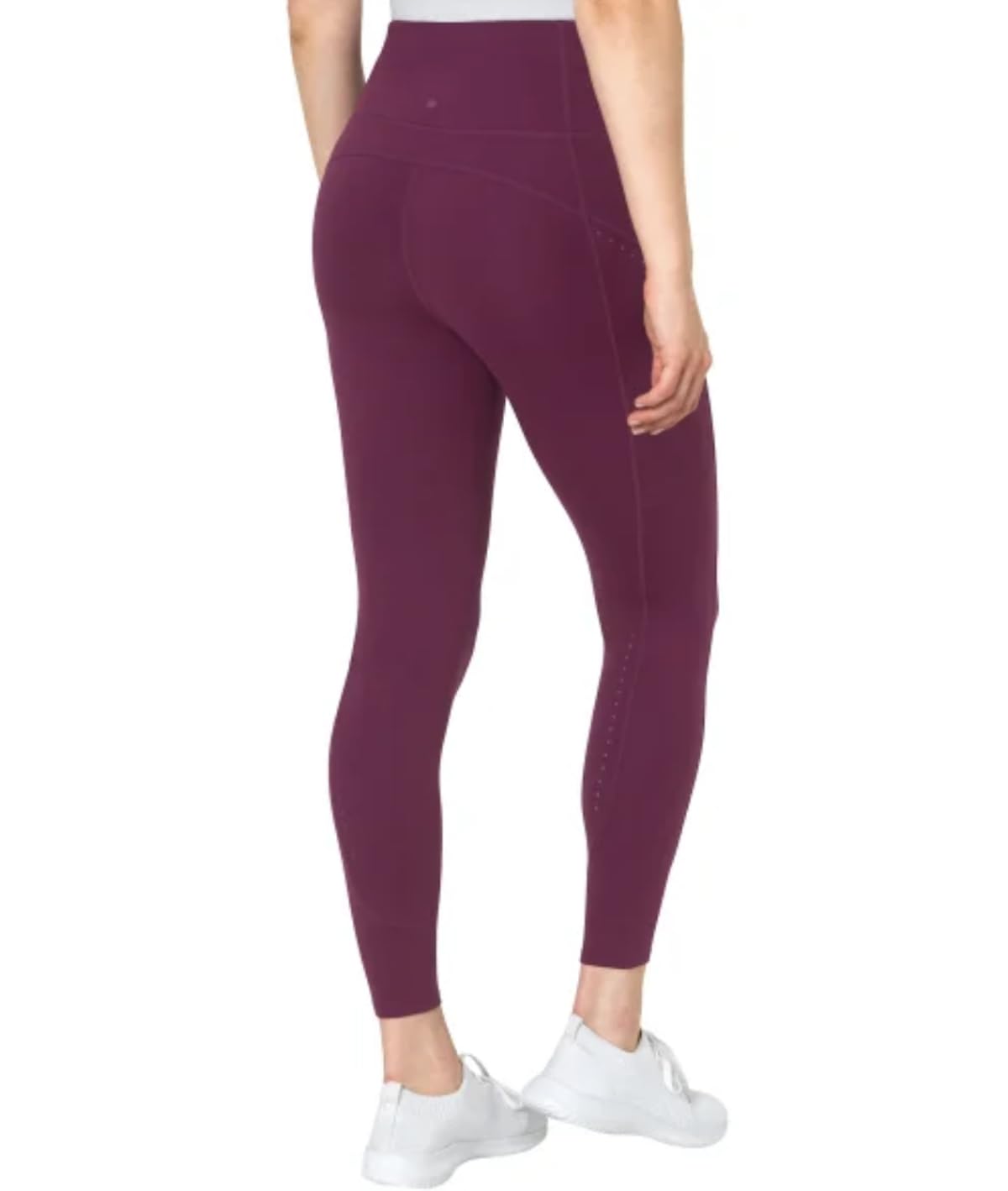 Mondetta World Outfitter Women's Moisture Wicking Cropped Legging Pant with Side Zip Pockets (US, Alpha, XX-Large, Regular, Regular, Purple)