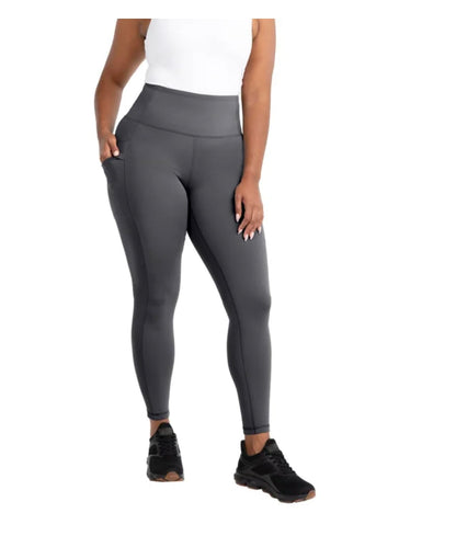 Spyder Active Women's Legging Pant with Envelope Pockets (US, Alpha, XX-Large, Regular, Regular, Gray, XX-Large)
