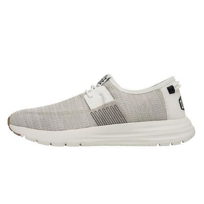 HEYDUDE Men's Sirocco White Size 7| Men's Sneakers | Men's Shoes | Comfortable & Light-Weight