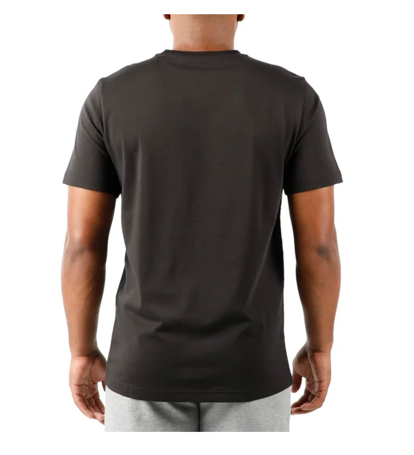 PUMA Men's Short Sleeve Crew Neck Logo Tee Shirt (US, Alpha, Medium, Regular, Regular, Black)
