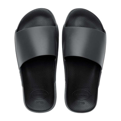 Havaianas Slide Classic, Slide Unisex Adult, Black/White, 10/10.5