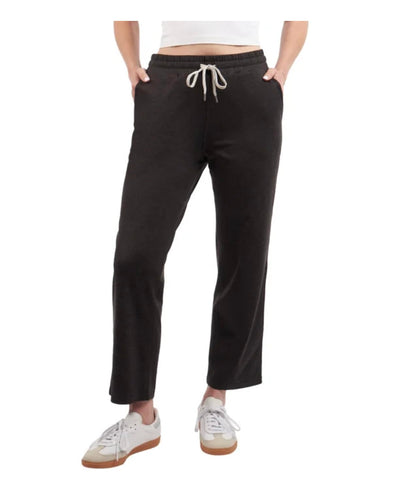 KIRKLAND Signature Women's Pull-On Lightweight Crop Pant with Pockets (US, Alpha, Large, Regular, Regular, Black)