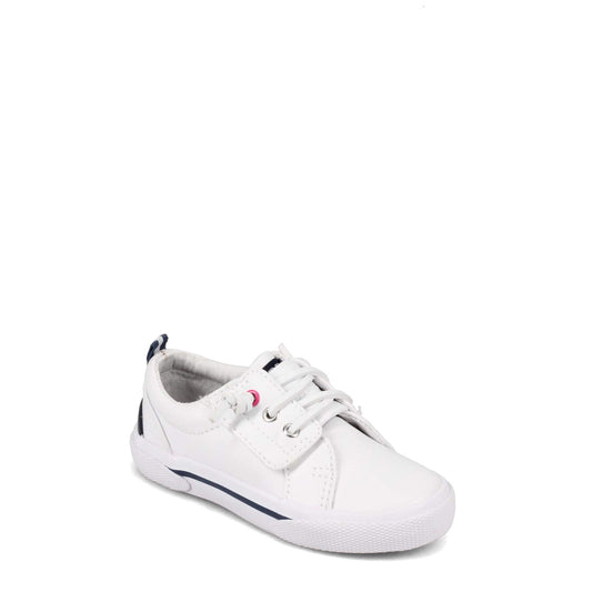 Sperry Kids Pier Wave Jr Sneaker, White, 8 US Unisex little kid