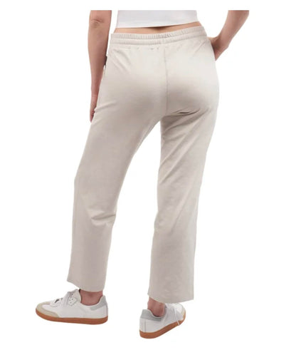 KIRKLAND Signature Women's Pull-On Lightweight Crop Pant with Pockets (US, Alpha, XX-Large, Regular, Regular, Cream)