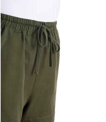 Hilary Radley Women's Pull-On Tencel Short with Pockets (US, Alpha, XX-Large, Regular, Regular, Green (Olive))