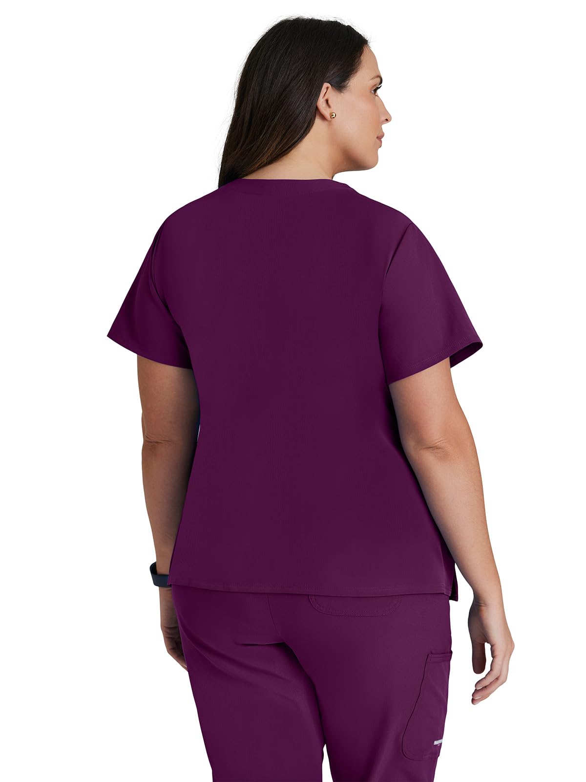 BARCO Skechers Vitality Women�s Charge V-Neck Scrub Top � Wine, 2XL