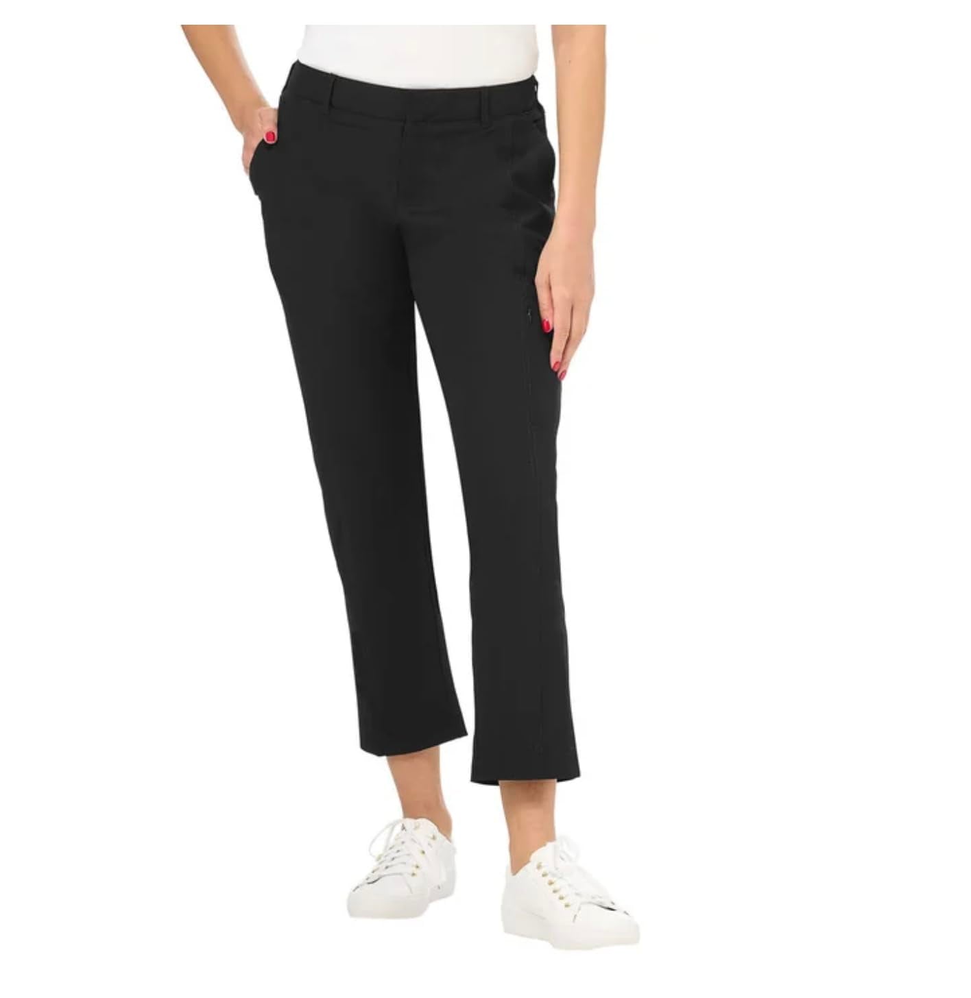 KIRKLAND Signature Women's Travel Pant (US, Numeric, 12, Regular, Regular, Black)