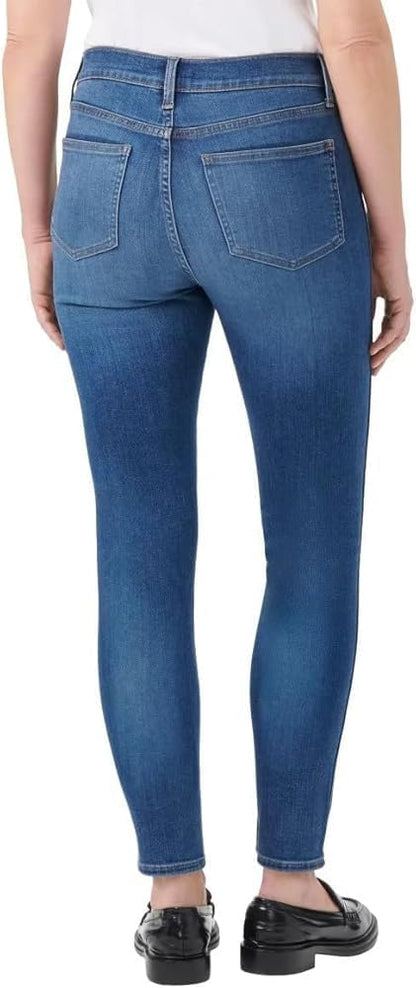 KIRKLAND Signature Women's High-Rise Skinny Jeans (US, Numeric, 14, Regular, Regular, Blue)