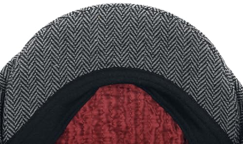 Brixton Brood Snap Cap Grey/Black MD (7 1/4)