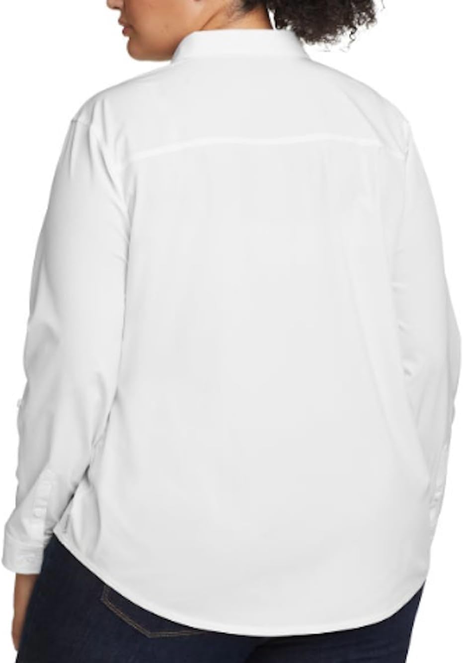 Eddie Bauer Women's Departure Stretch Long Sleeve Shirt with UPF 50  XL White